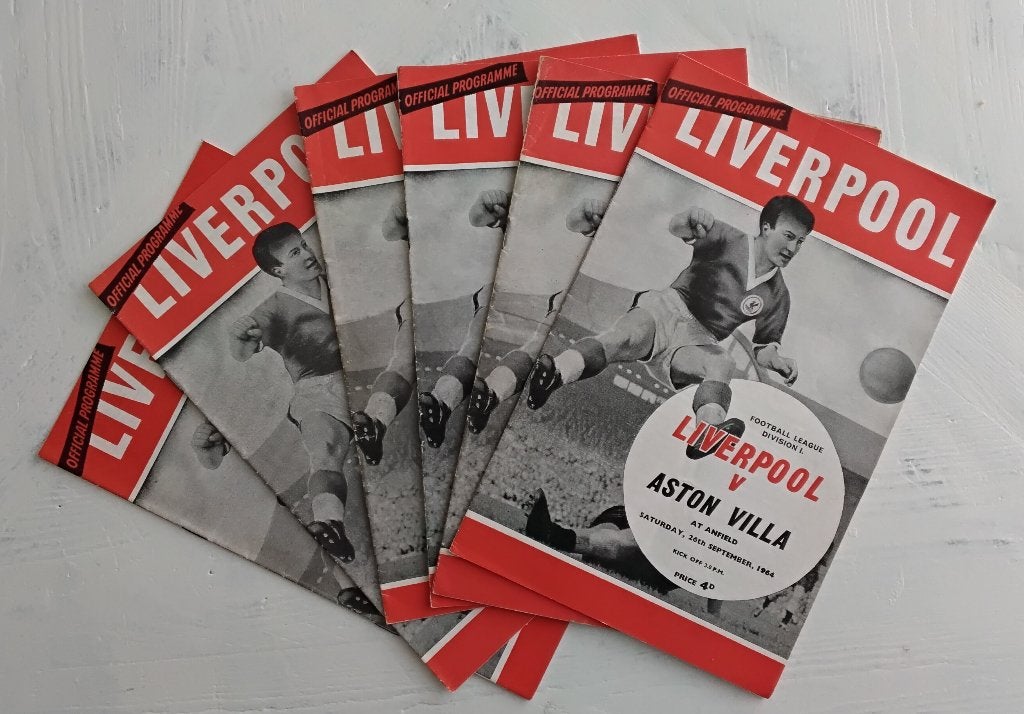 Vintage Liverpool FC Wedstrijdprogramma's - Jaren '60, Ophalen of Verzenden, Gebruikt, Buitenlandse clubs, Boek of Tijdschrift