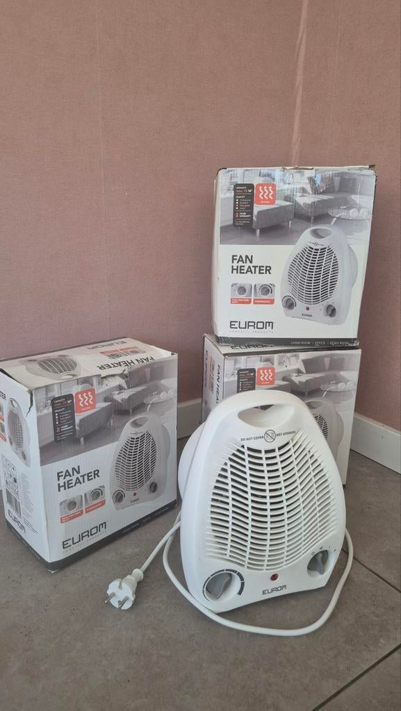 Eurom Fan Heater - 4 stuks, ook per stuk te koop, Ophalen, Minder dan 60 cm, Kachel, 30 tot 80 cm