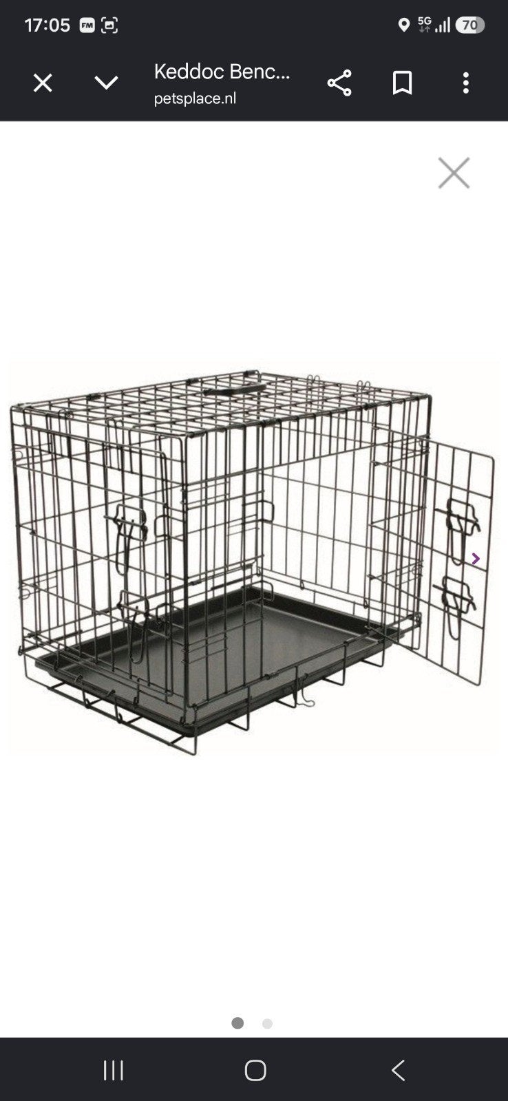 Te koop aangeboden Grote Honden Bench z.g.a.n., Ophalen, Zo goed als nieuw