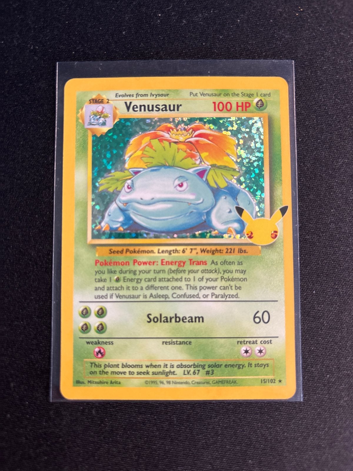 Venusaur 15/102 | NM | Celebrations, Hobby en Vrije tijd, Verzamelkaartspellen | Pokémon, Verzenden, Zo goed als nieuw, Losse kaart