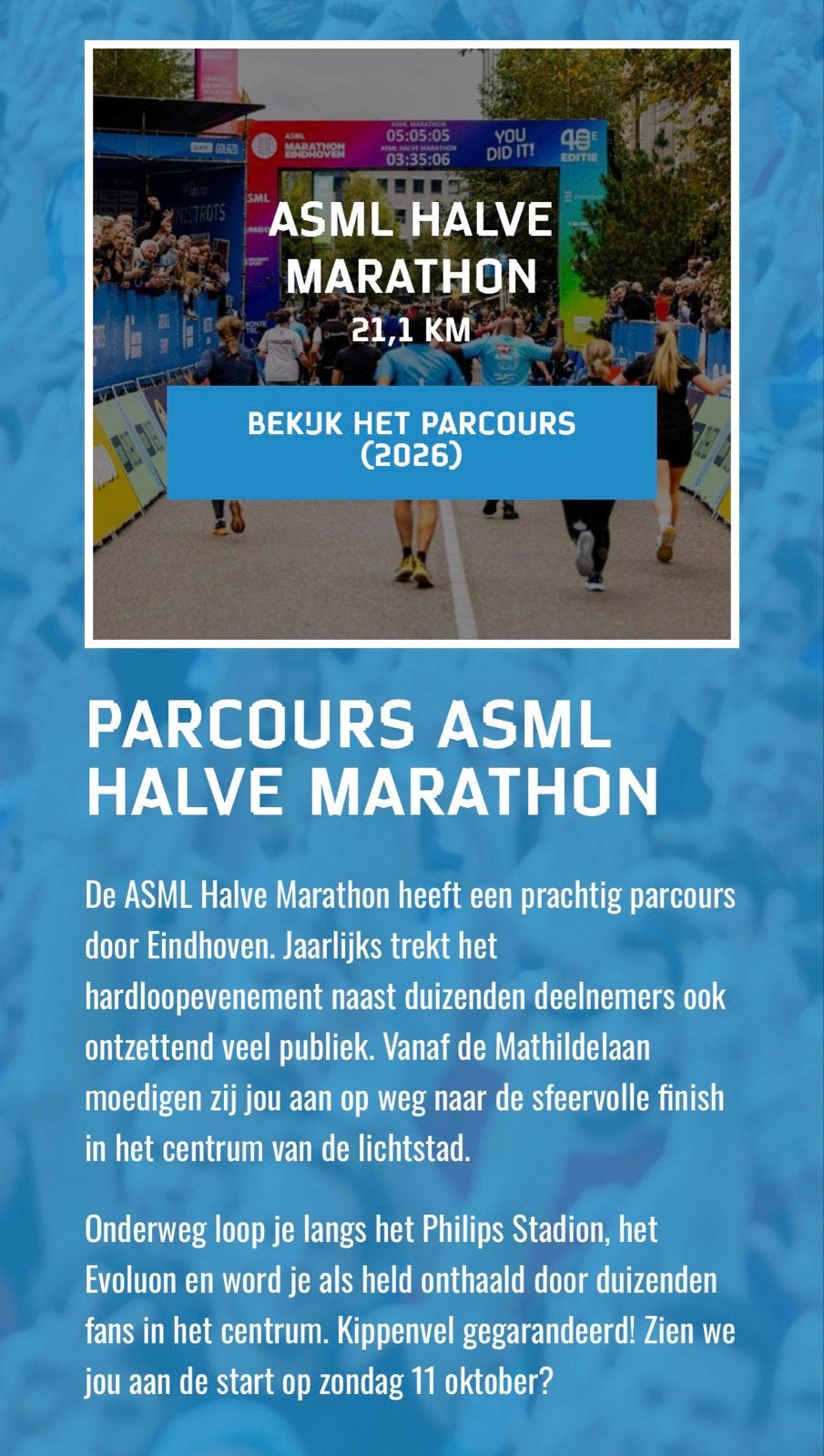 Startbewijs asml halve marathon Eindhoven, Tickets en Kaartjes, Eén persoon