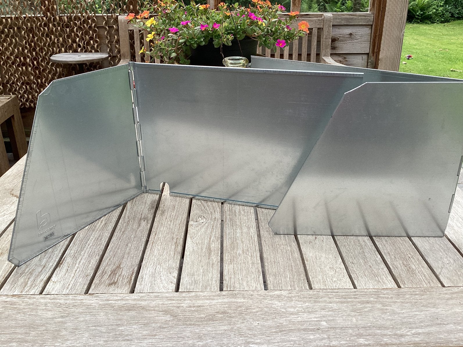 Kookwindscherm 2x, Caravans en Kamperen, Kampeeraccessoires, Verzenden, Zo goed als nieuw