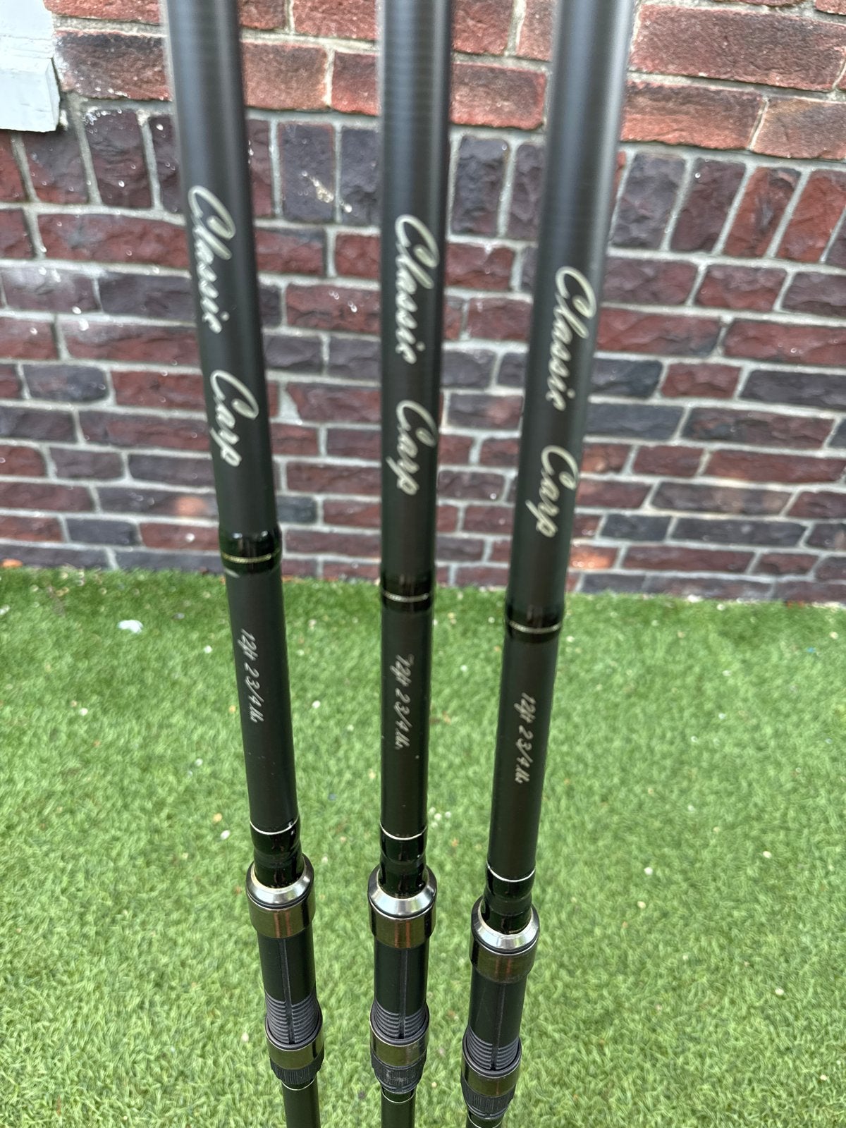 Set van 3 Classic Carp Karperhengels 2 3/4 Lb, Watersport en Boten, Hengelsport | Karpervissen, Ophalen, Gebruikt, Werphengel