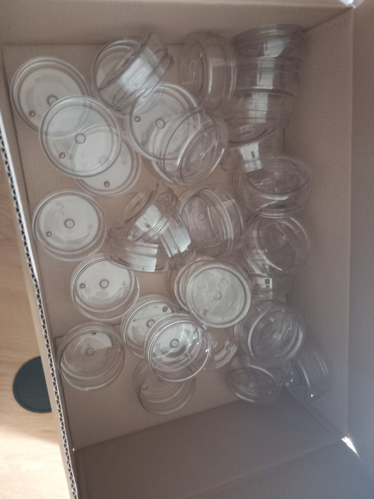 Transparante plastic potjes, Ophalen, Nieuw, Kunststof