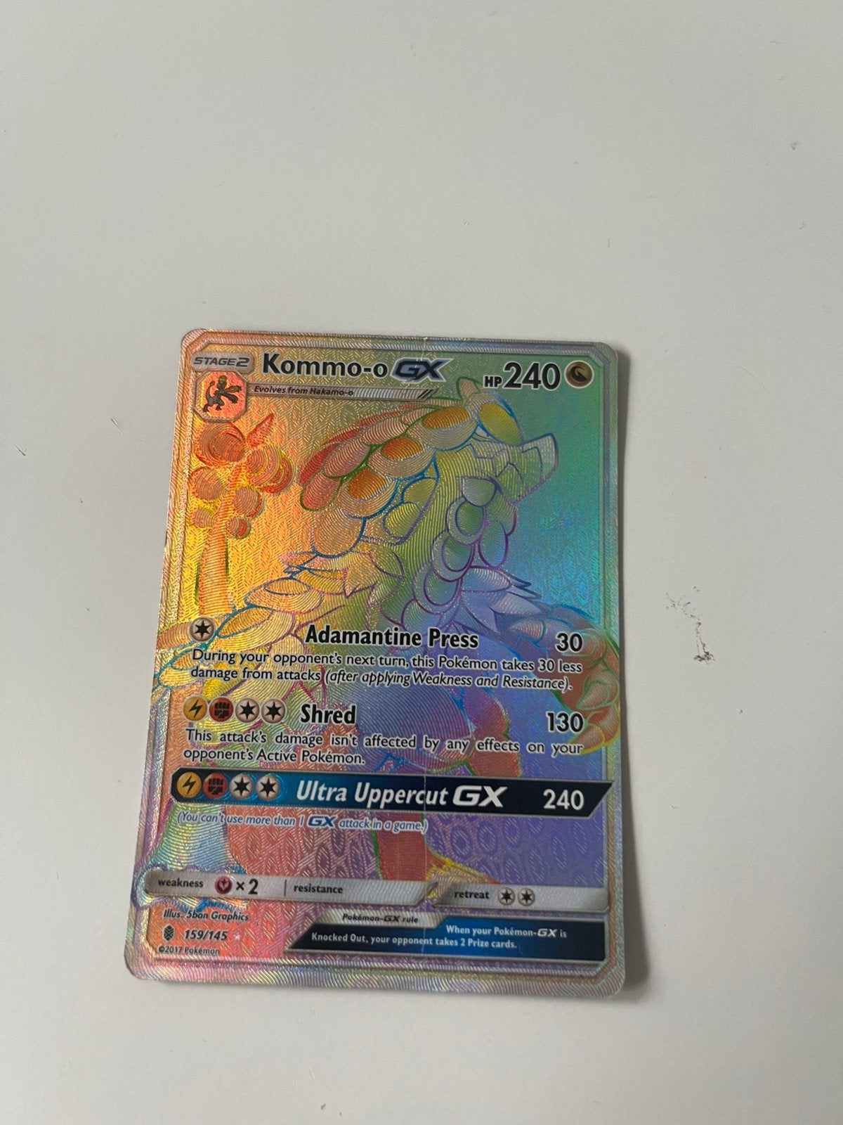 Kommo-o Gx 159/145, Hobby en Vrije tijd, Ophalen of Verzenden, Zo goed als nieuw, Losse kaart, Foil