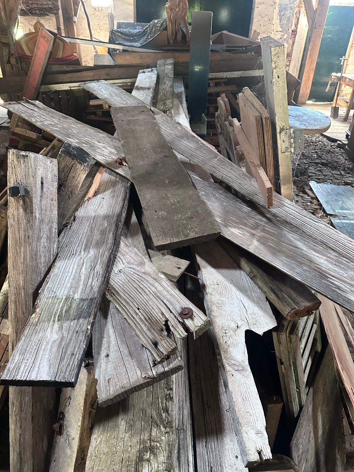 Diverse partij gebruikt hout en planken, Ophalen, Gebruikt, Balk, Overige houtsoorten