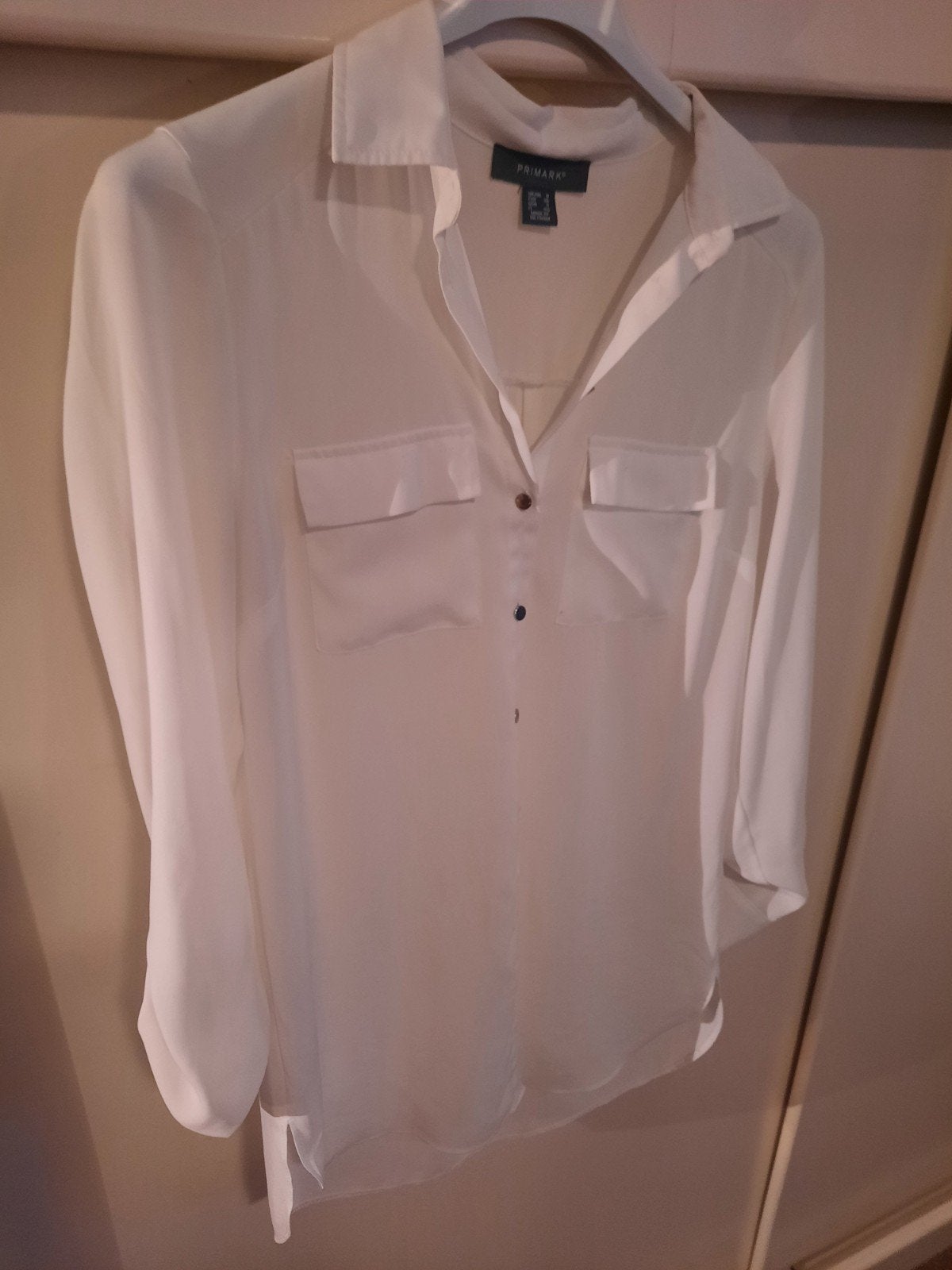 Nieuwe witte lange dames blouse maat S, Kleding | Dames, Primark, Wit, Nieuw, Ophalen of Verzenden