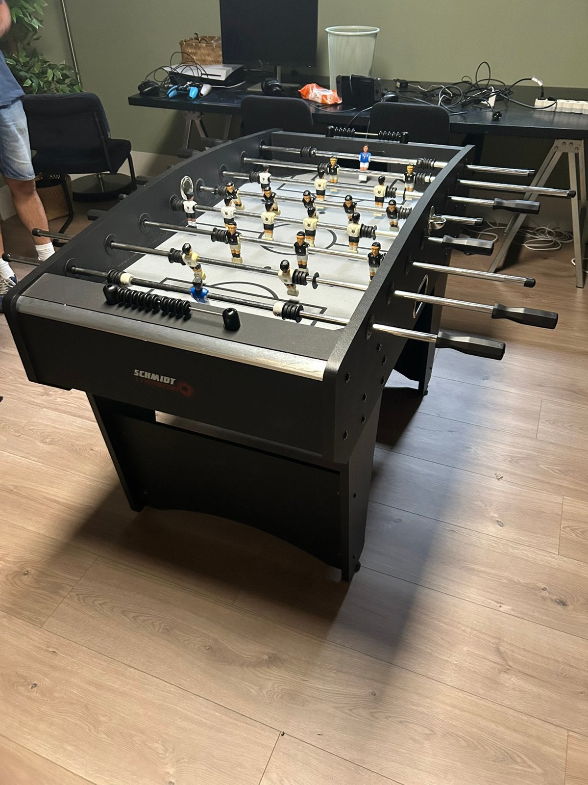 Tafelvoetbal, Ophalen, Gebruikt