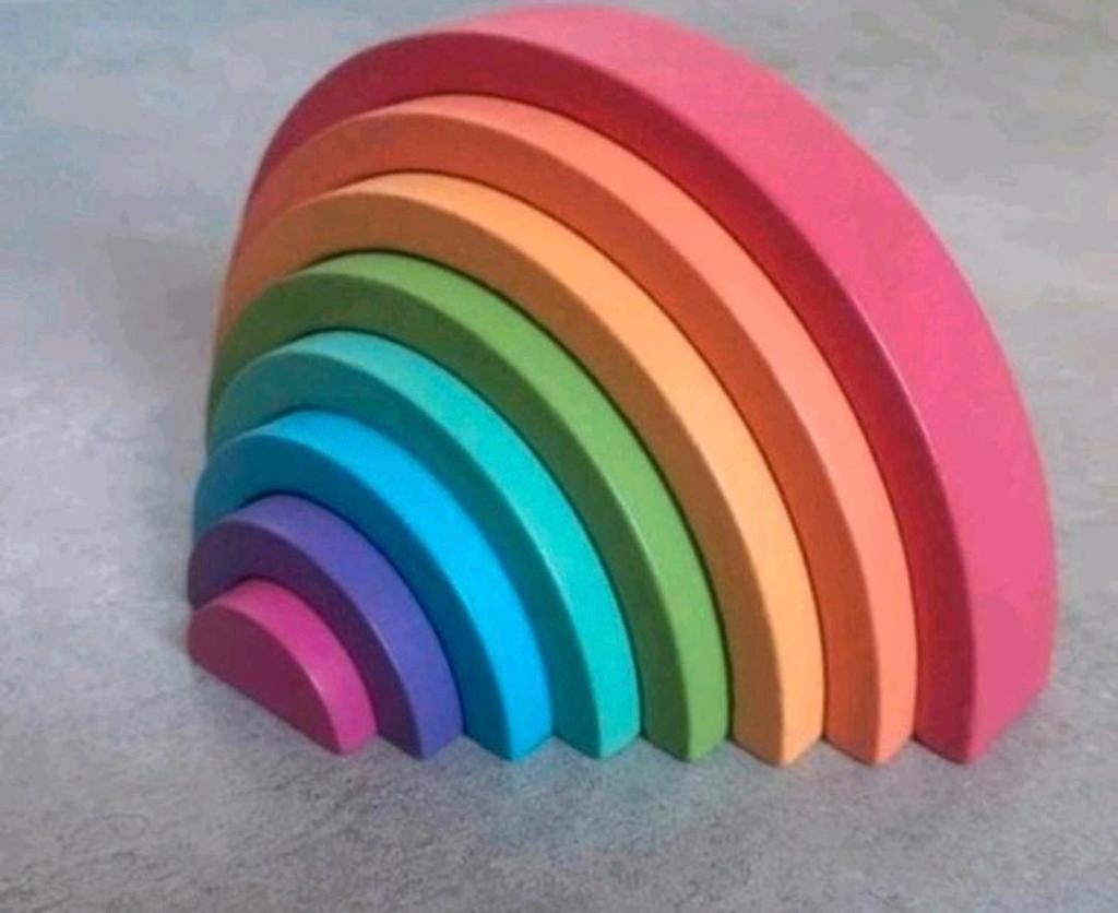 Nieuwe houten regenboog speelset, Kinderen en Baby's, Speelgoed | Houten speelgoed, Ophalen of Verzenden, Nieuw