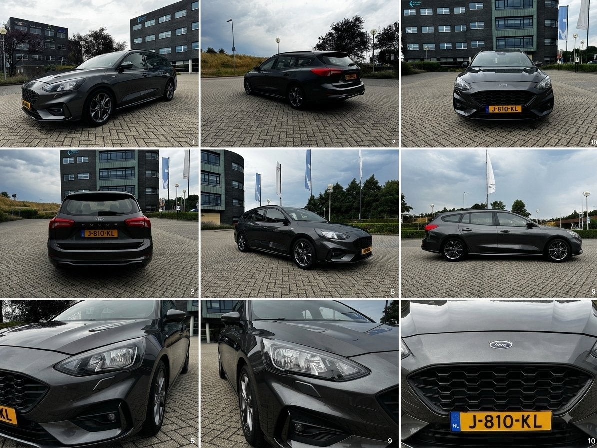 Ford Focus 1.5 Ecoboost 150pk Aut 2019 Grijs 158.400 NAP, 1345 kg, 14 km/l, Stationwagon, Particulier