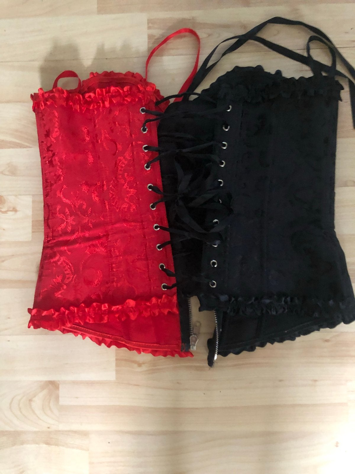 Rode Zwarte Korsetten - Maat L, Ophalen of Verzenden, Rood, Body of Korset