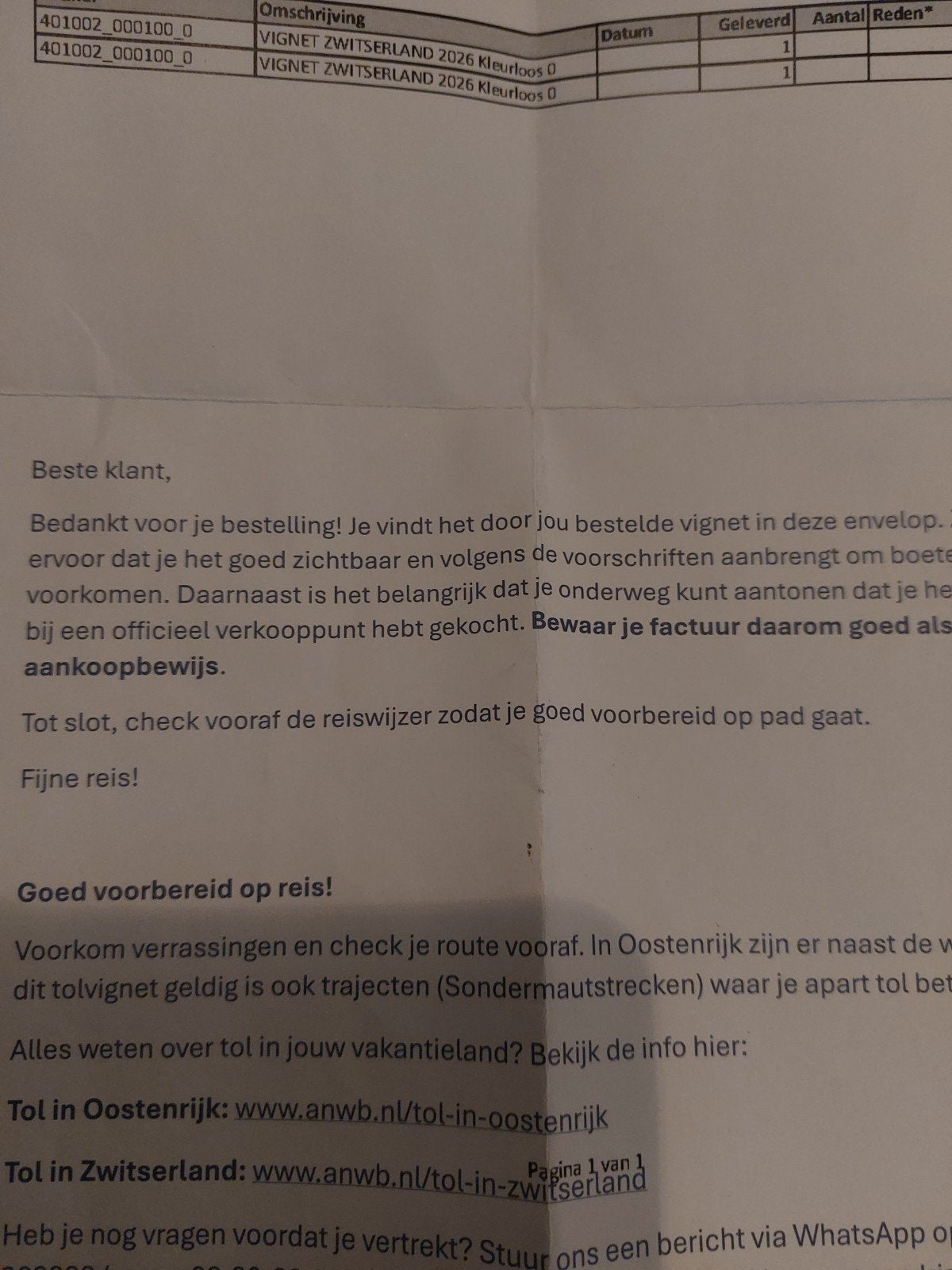 te koop vignet zwitserland, Drie personen of meer