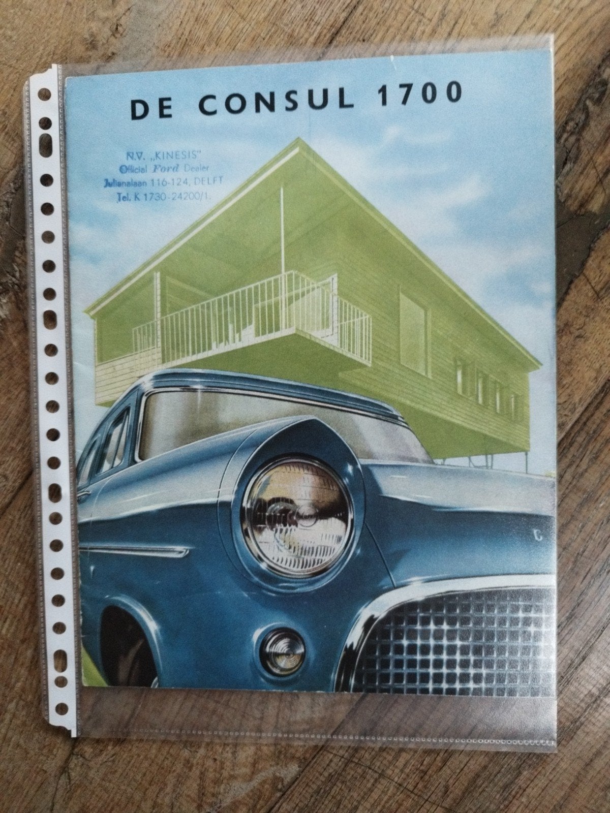 Ford Consul 1700 brochure uit 1956 - Nederlands, Ford, Ophalen of Verzenden, Zo goed als nieuw, Ford