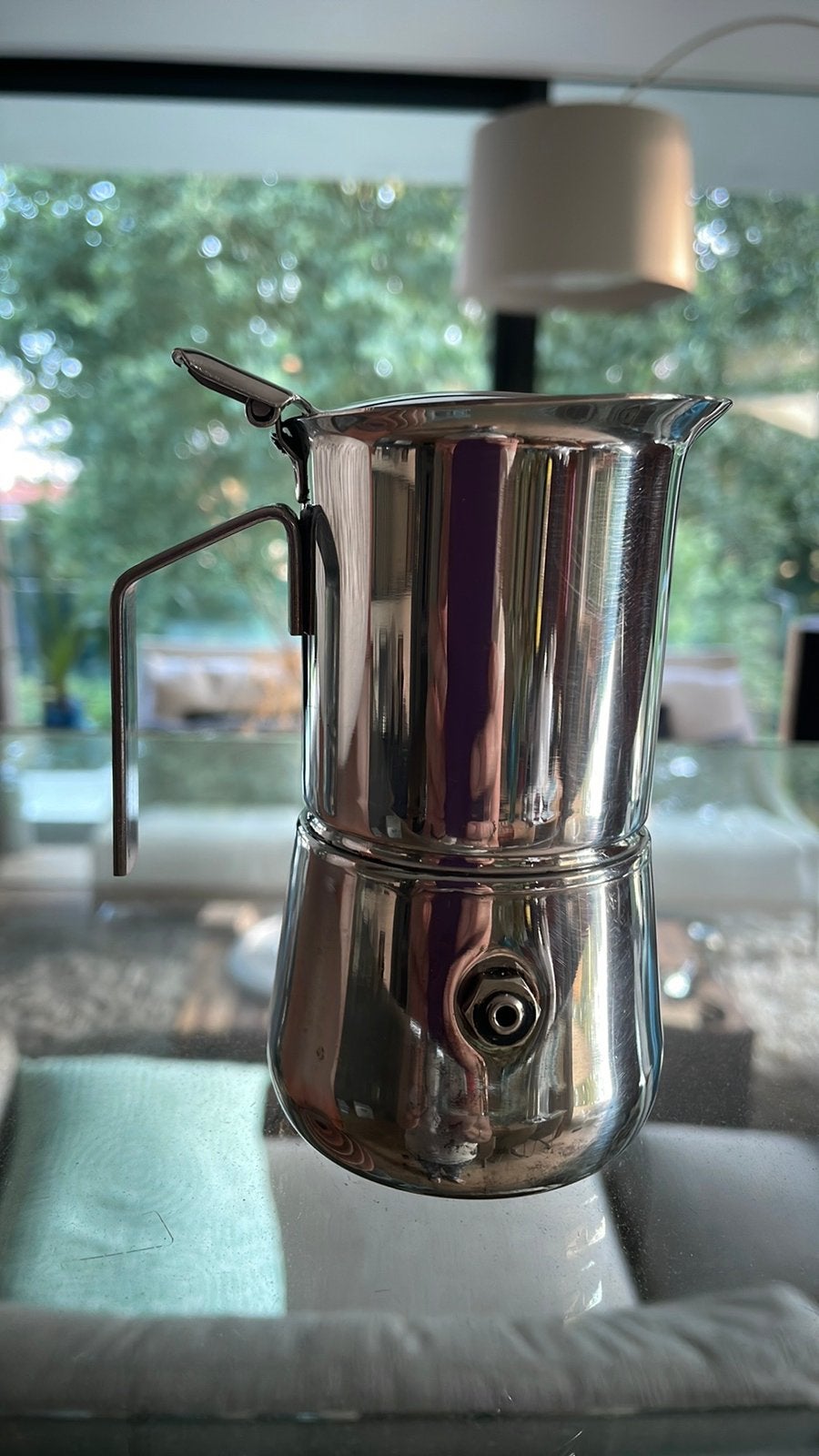 Vintage Perculator van Vev Vigano vespress, Ophalen of Verzenden, Zo goed als nieuw