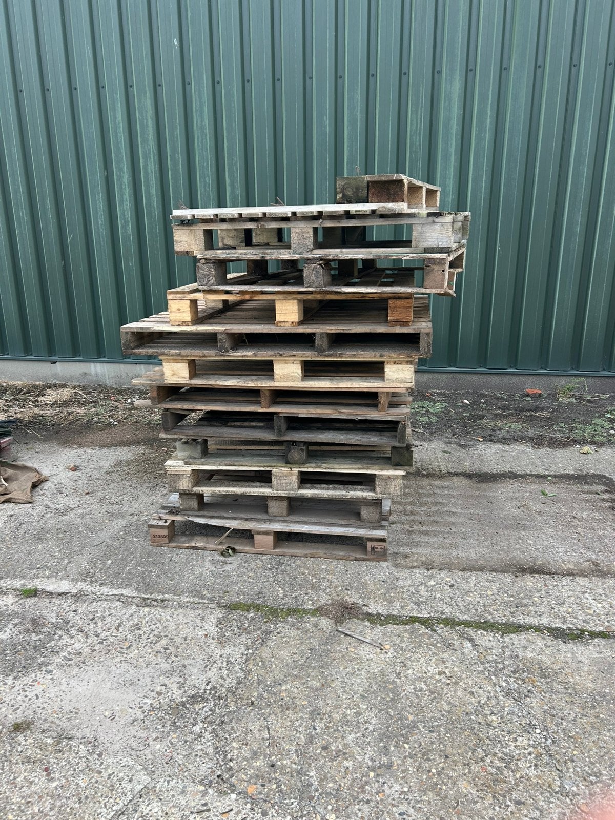 Pallets brandhout hout, Doe-het-zelf en Verbouw, Hout en Planken, Ophalen, Minder dan 25 mm, Zo goed als nieuw, Pallet
