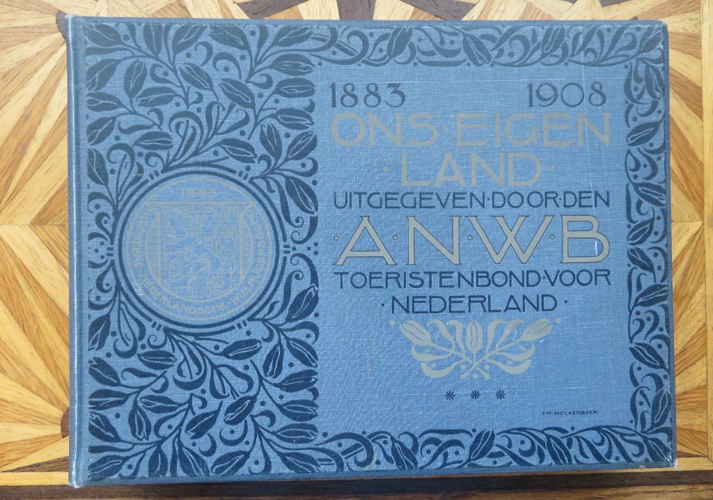 ONS EIGEN LAND  - ANWB - 1883-1908 - 4 banden, Antiek en Kunst, Ophalen of Verzenden