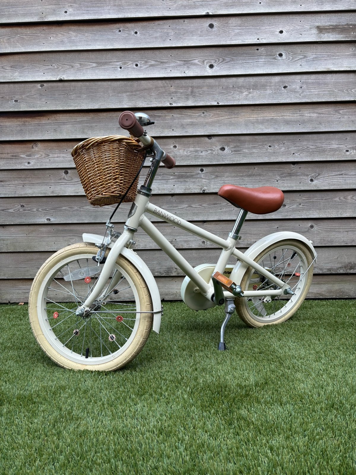 Banwood Classic Kinderfiets 16 inch - Crème, Fietsen en Brommers, Fietsen | Kinderfietsjes, Ophalen, Gebruikt, Velgrem, 16 tot 20 inch