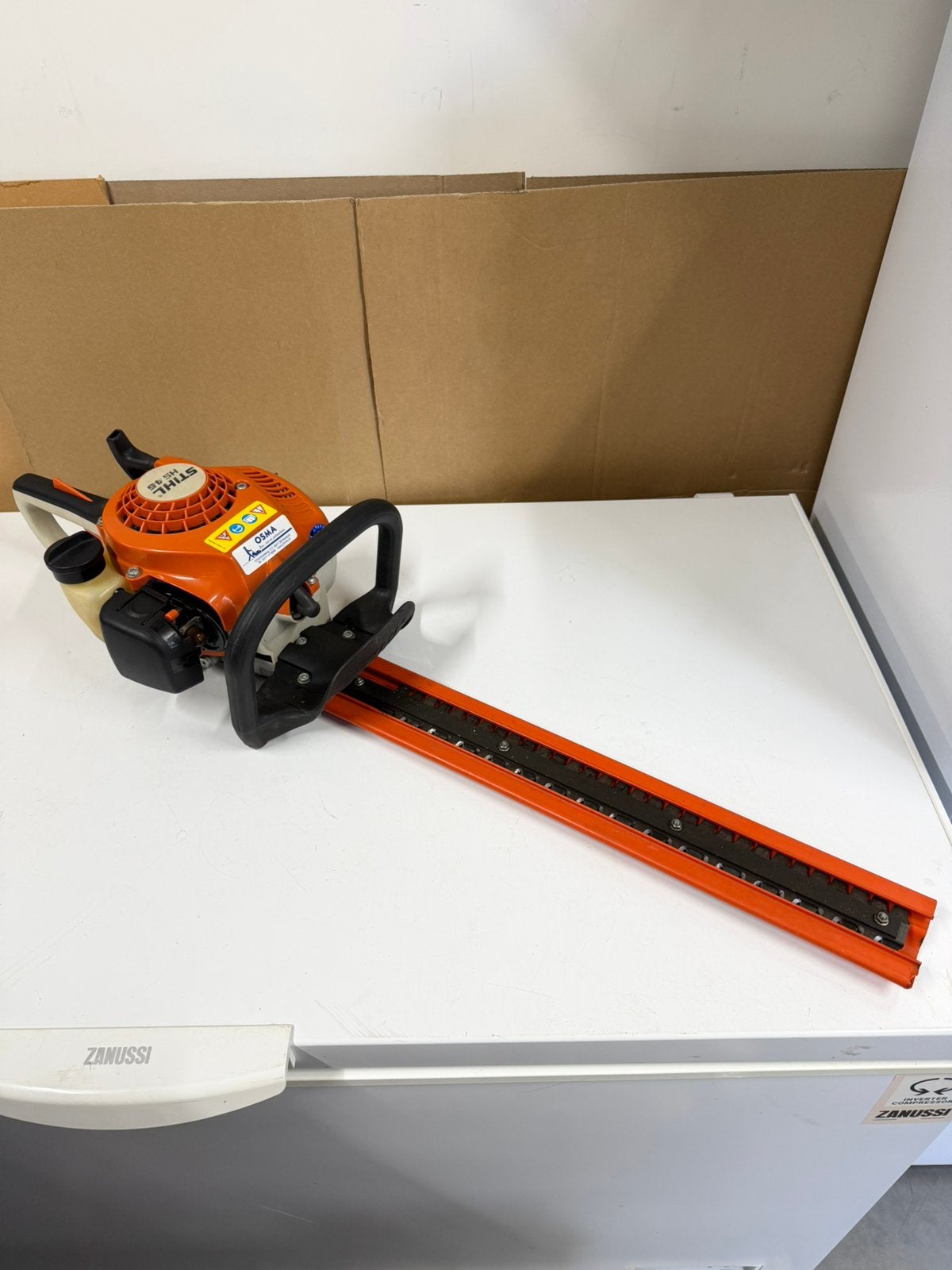 Stihl heggeschaar hs 45, Tuin en Terras, Heggenscharen, Ophalen, Zo goed als nieuw, Benzine
