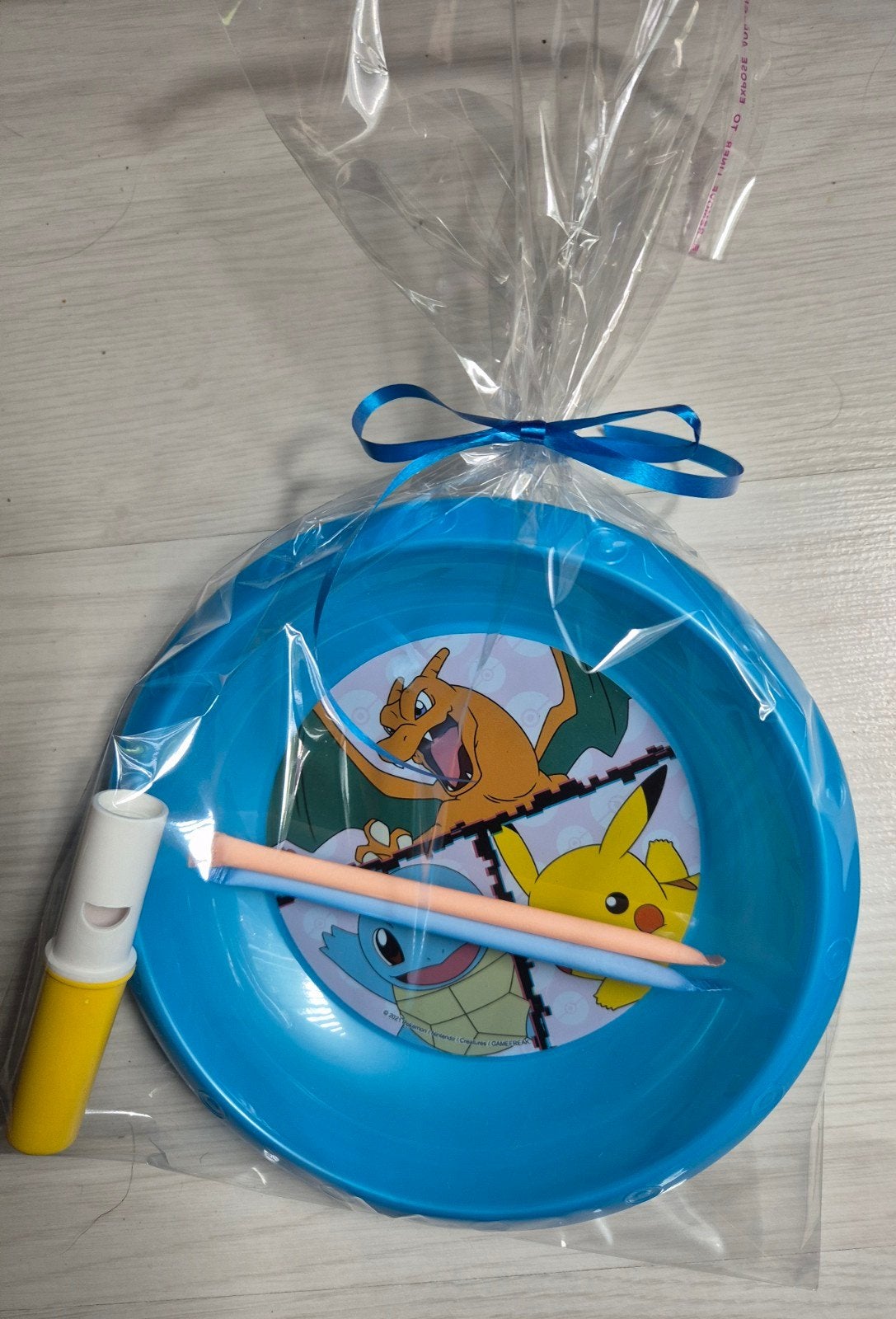 Traktatie pokemon borrdje+snoepje+2snoepstaafjes1.25, Ophalen of Verzenden, Nieuw, Feestartikel, Verjaardag