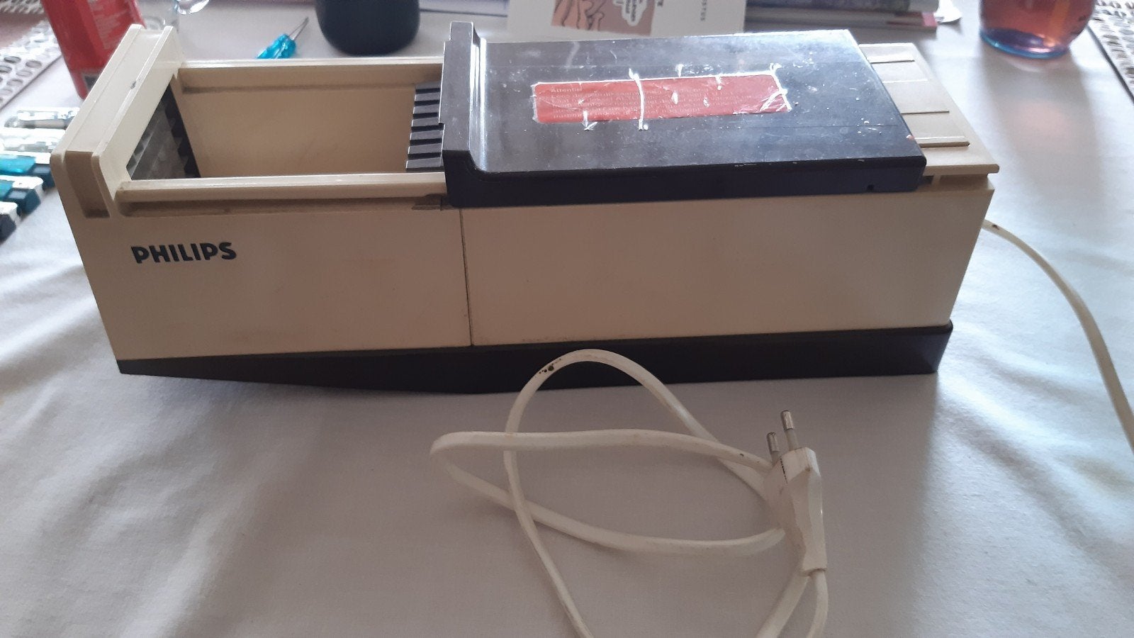 Philips elektrische frietsnijder, vintage, Ophalen of Verzenden, Gebruikt