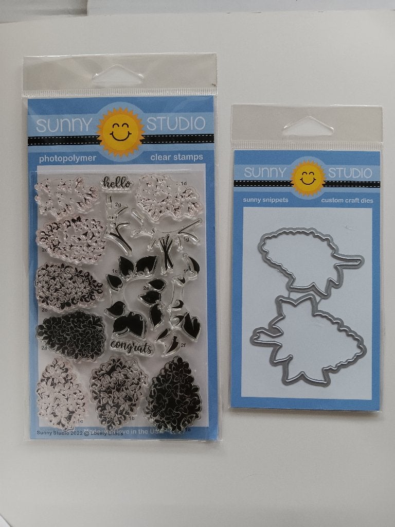 Sunny Studio Stamps - Lovely Lilac Stamps & Dies, Ophalen of Verzenden, Zo goed als nieuw, Natuur, Overige typen