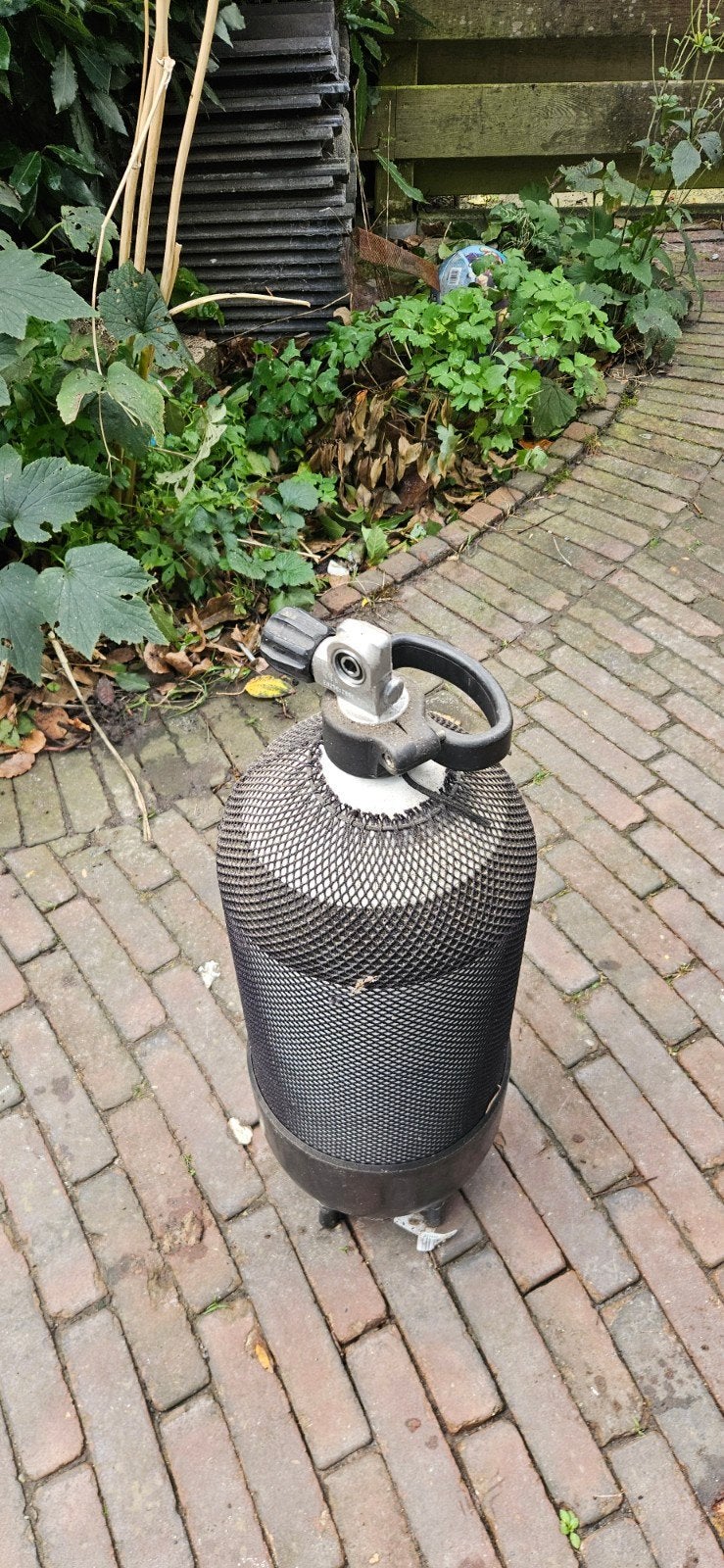 Duikfles met beschermnet, Watersport en Boten, Ophalen, Gebruikt, Duikfles