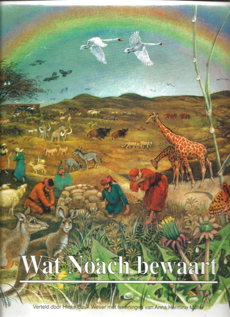 Wat Noach bewaart - Prentenboek - Hinke Bauk Wever / Müller, Ophalen of Verzenden, Zo goed als nieuw, Hinke Bauk Wever / Anna Hermine Müller
