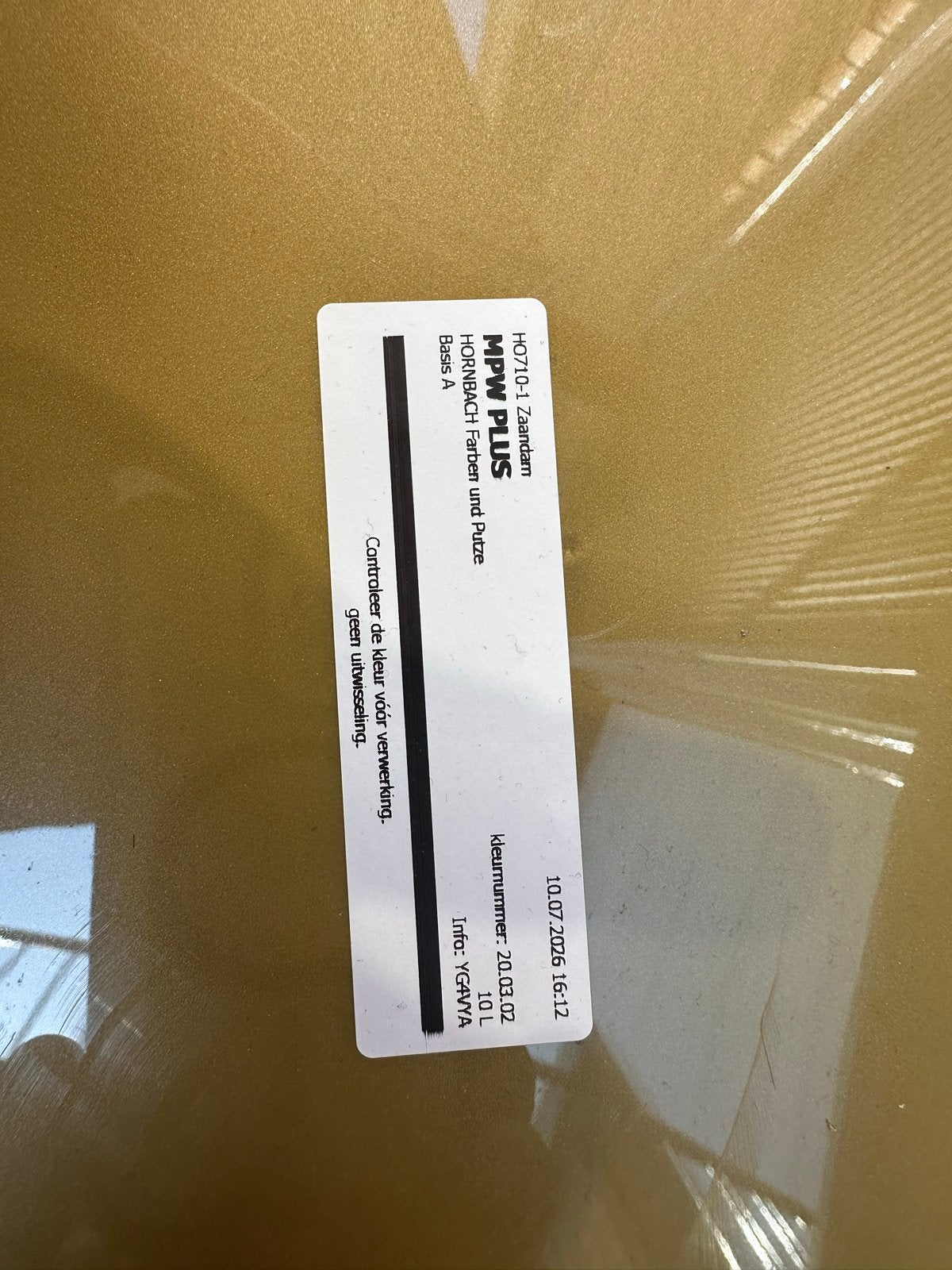 Hornbach MPW Plus Muurverf - 10L Basis A, Doe-het-zelf en Verbouw, Verf, Beits en Lak, Ophalen, Overige kleuren, 5 tot 10 liter