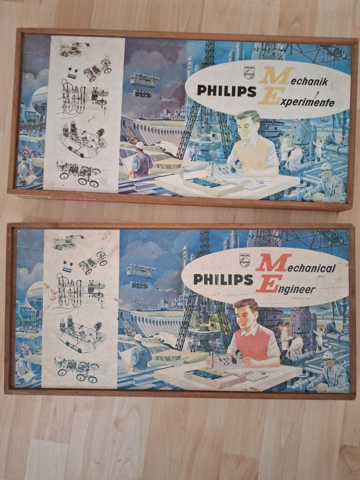 Vintage Philips Meccano Experimenteerdoos (2 dozen), Ophalen, Gebruikt, Bouwen