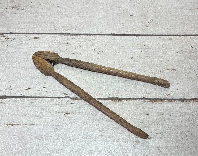 Franse vintage houten augurken tang, Ophalen of Verzenden