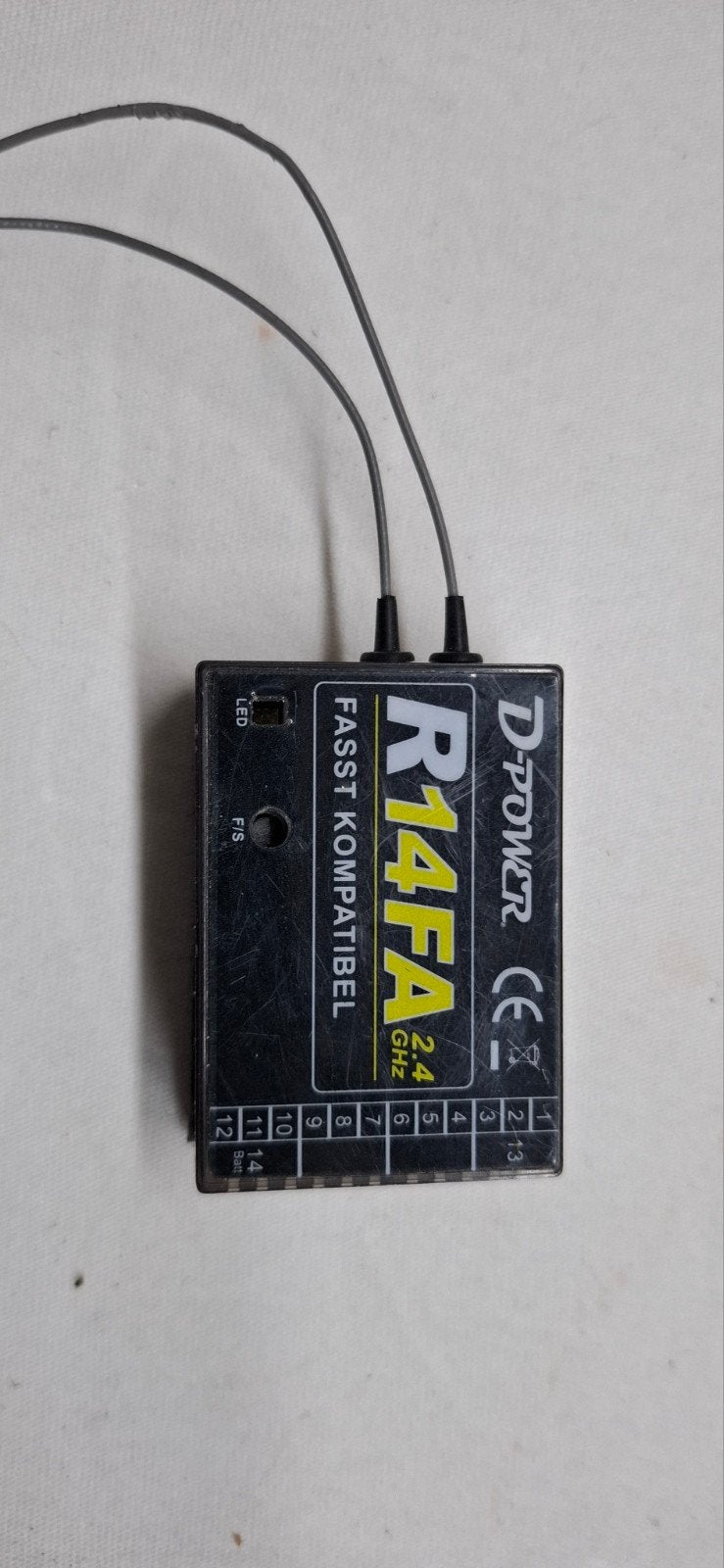 Futaba compatible 14 kanaals ontvanger van D Power prijs exc, Ophalen of Verzenden, Zo goed als nieuw
