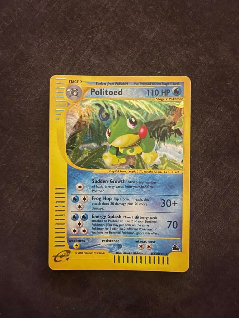 Pokemon Skyridge Politoed H23/H32 - Zeer nette staat, Ophalen of Verzenden, Zo goed als nieuw