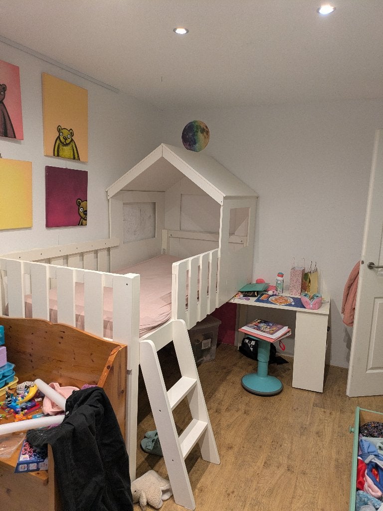 Halfhoogslaper, Ophalen, Gebruikt, 90 cm, Eenpersoons