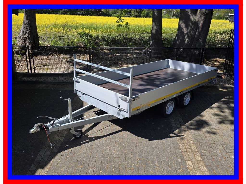 Eduard plateauwagen tandemas 406x180 3000kg 2025 = Marge, Gebruikt