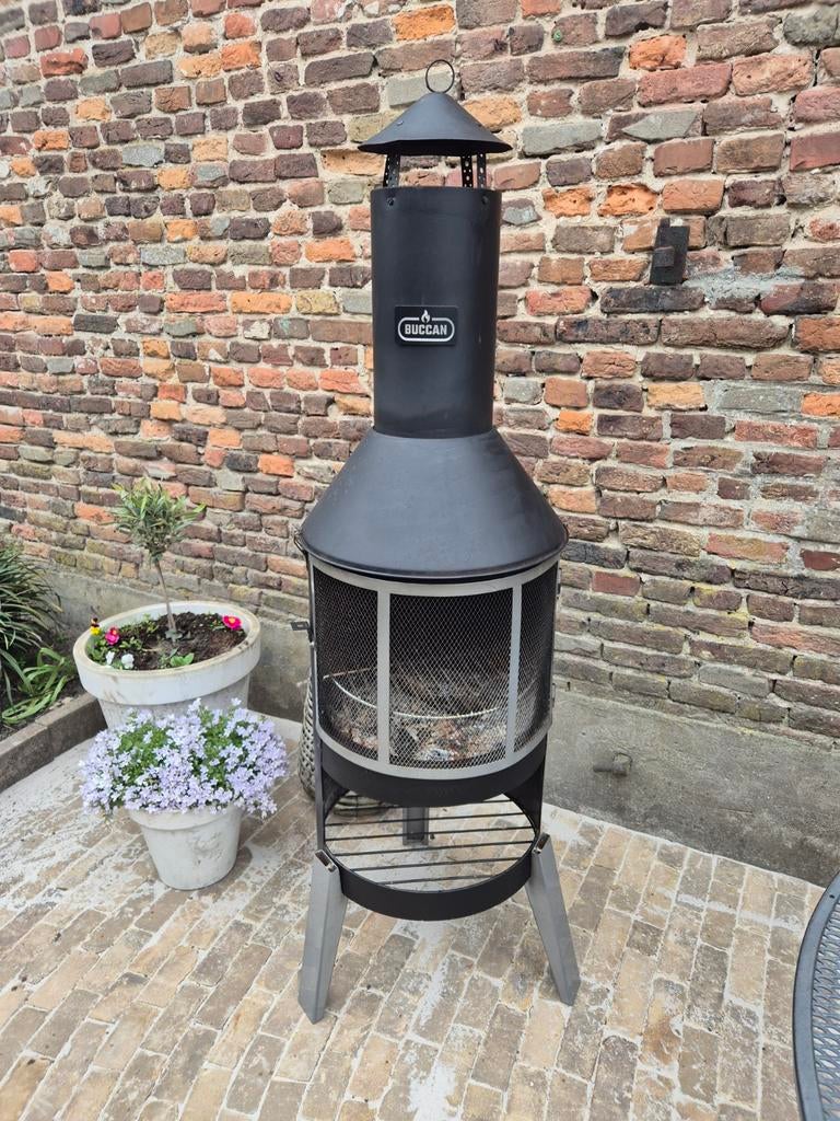 Buccan BBQ Grafton Grillpit Barbecue & Kachel Zwart, Ophalen of Verzenden, Gebruikt, Buccan