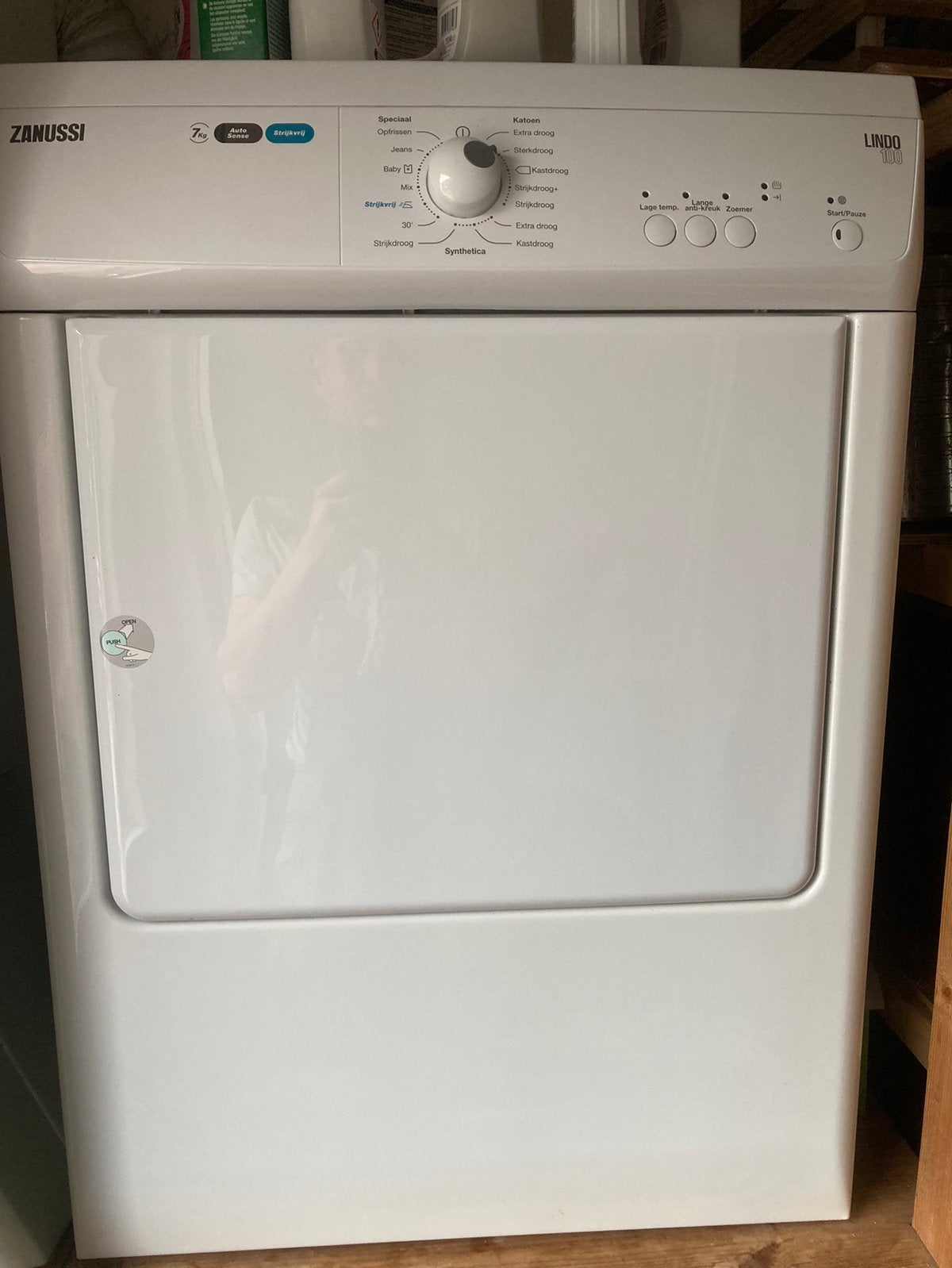 2x droger Zanussi en Miele, Ophalen, Gebruikt, Condens, 85 tot 90 cm