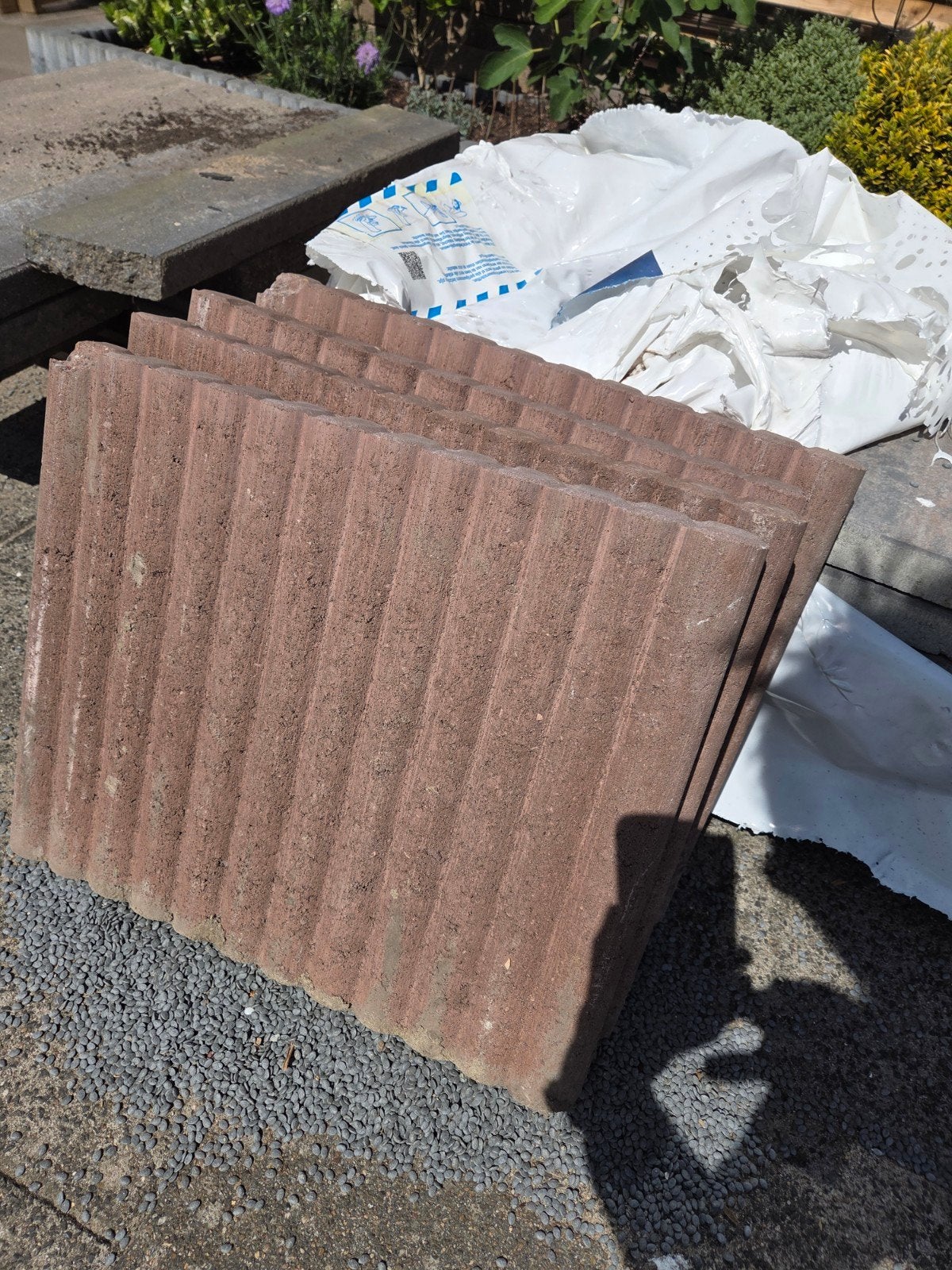 Stonewish palissade quadroband bruin 6x40x50 cm, 4 stuks, Ophalen, Nieuw, Overige typen
