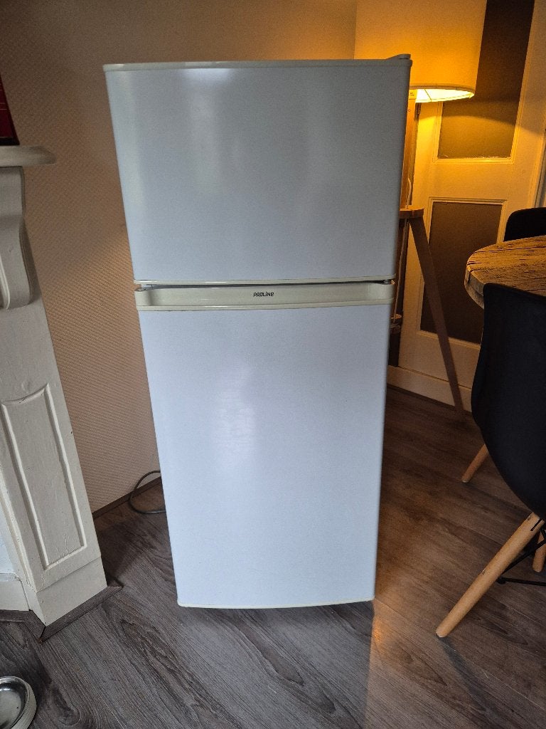 Proline koelkast met vriesvak, Gebruikt, 100 tot 150 liter, 45 tot 60 cm, Met vriesvak