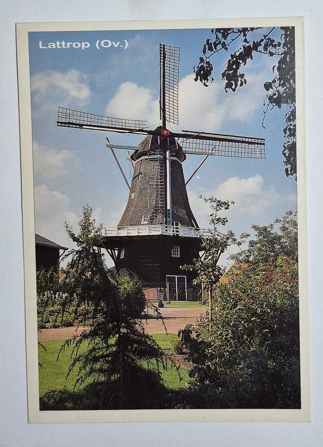 Lattrop ( Ov. ) Oortmanmolen, 8 kantige stellingmolen, Verzenden, 1980 tot heden, Gelopen, Overijssel