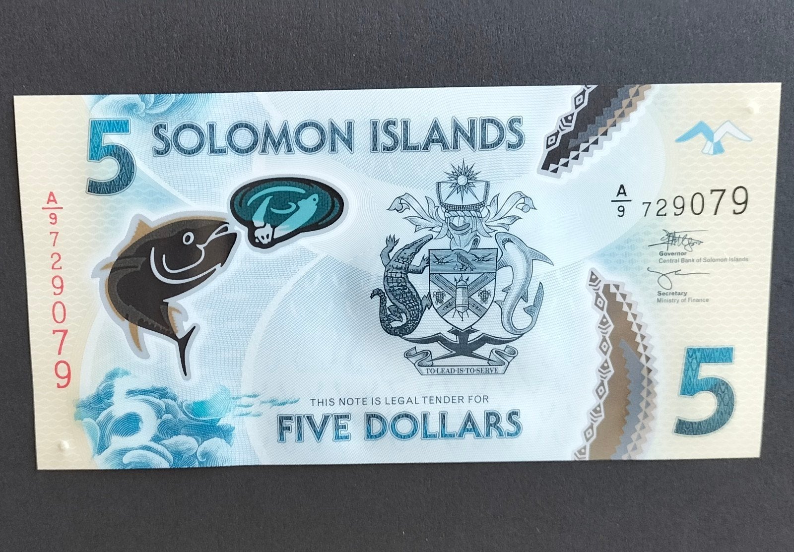 Solomon Islands - 5 Dollar 2022 - Pick#38b UNC., Verzenden, Los biljet