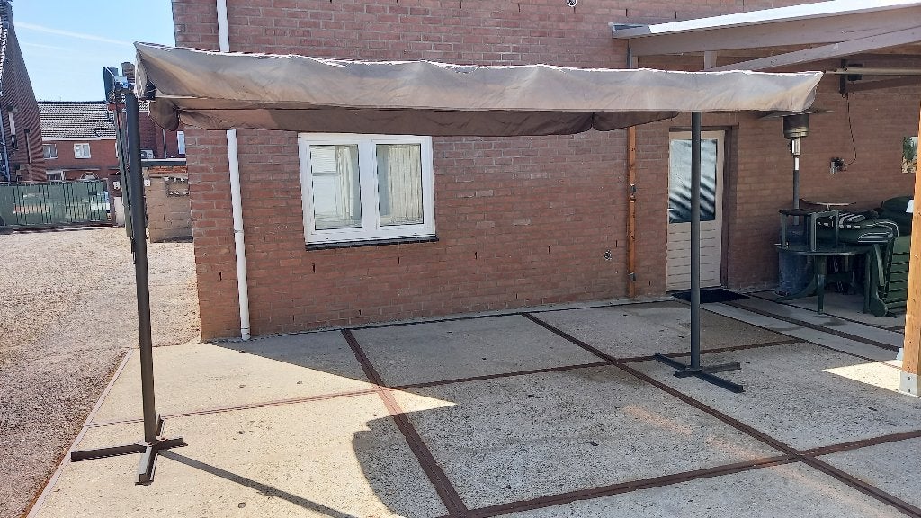 Terrasscherm / Overkapping, Tuin en Terras, Ophalen, Gebruikt, Overige typen, 150 tot 300 cm