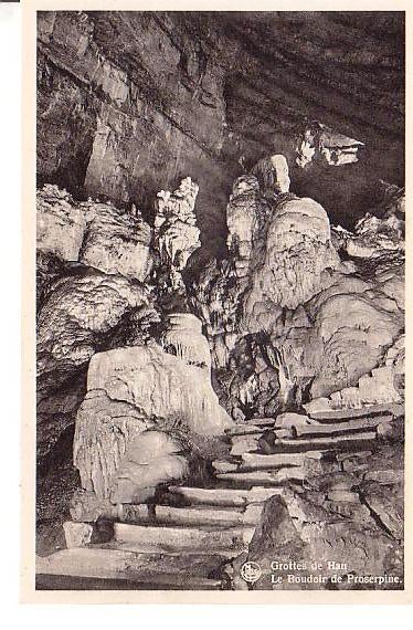 Ansichtkaart	Han-sur-Lesse (België)	Grotten	...de Prosperine, Verzamelen, Verzenden, 1940 tot 1960, Ongelopen, Namen