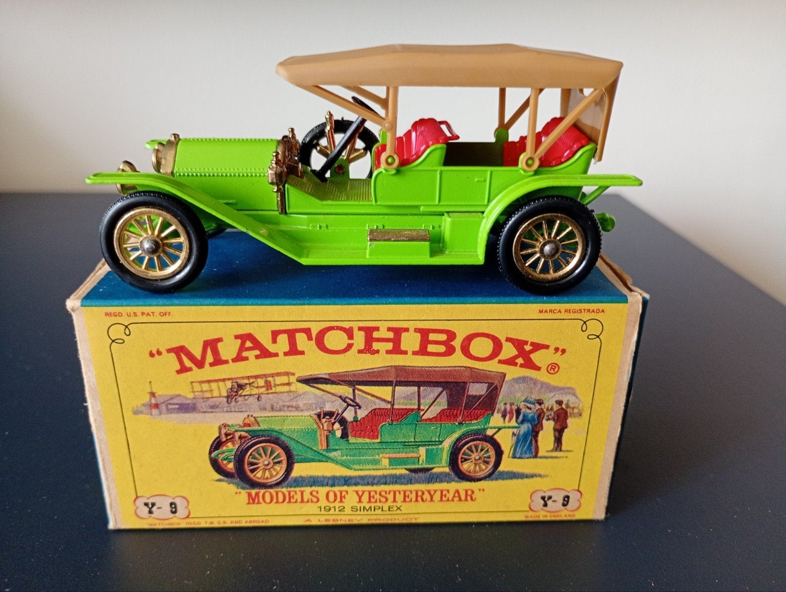 Lesney Matchbox Models of Yesteryear Y-9 1912 Simplex, Ophalen of Verzenden, Zo goed als nieuw, Auto, Matchbox