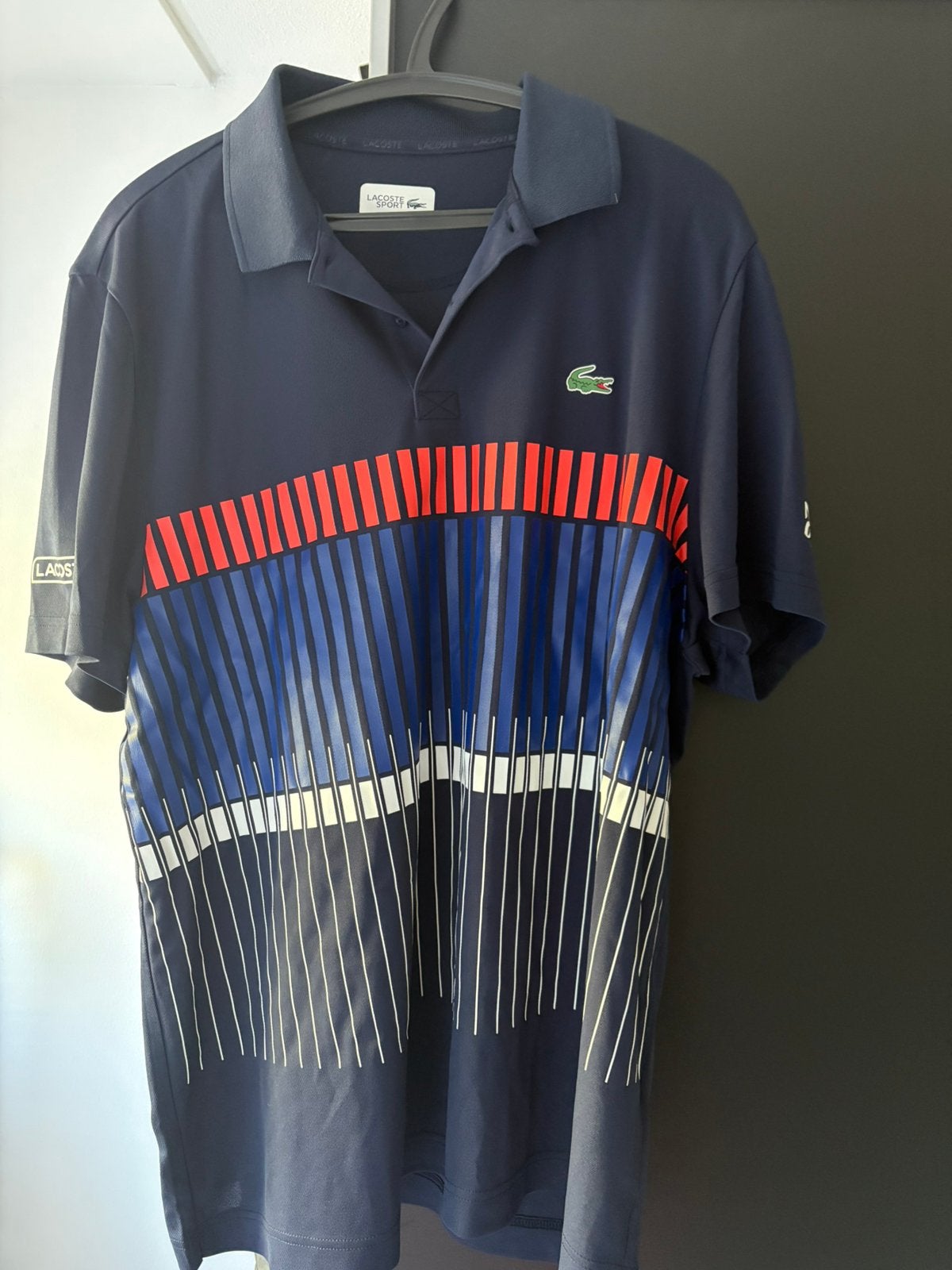 Lacoste polo Djokovic 7 / XXL, Overige maten, Zo goed als nieuw, Racketsport, Verzenden