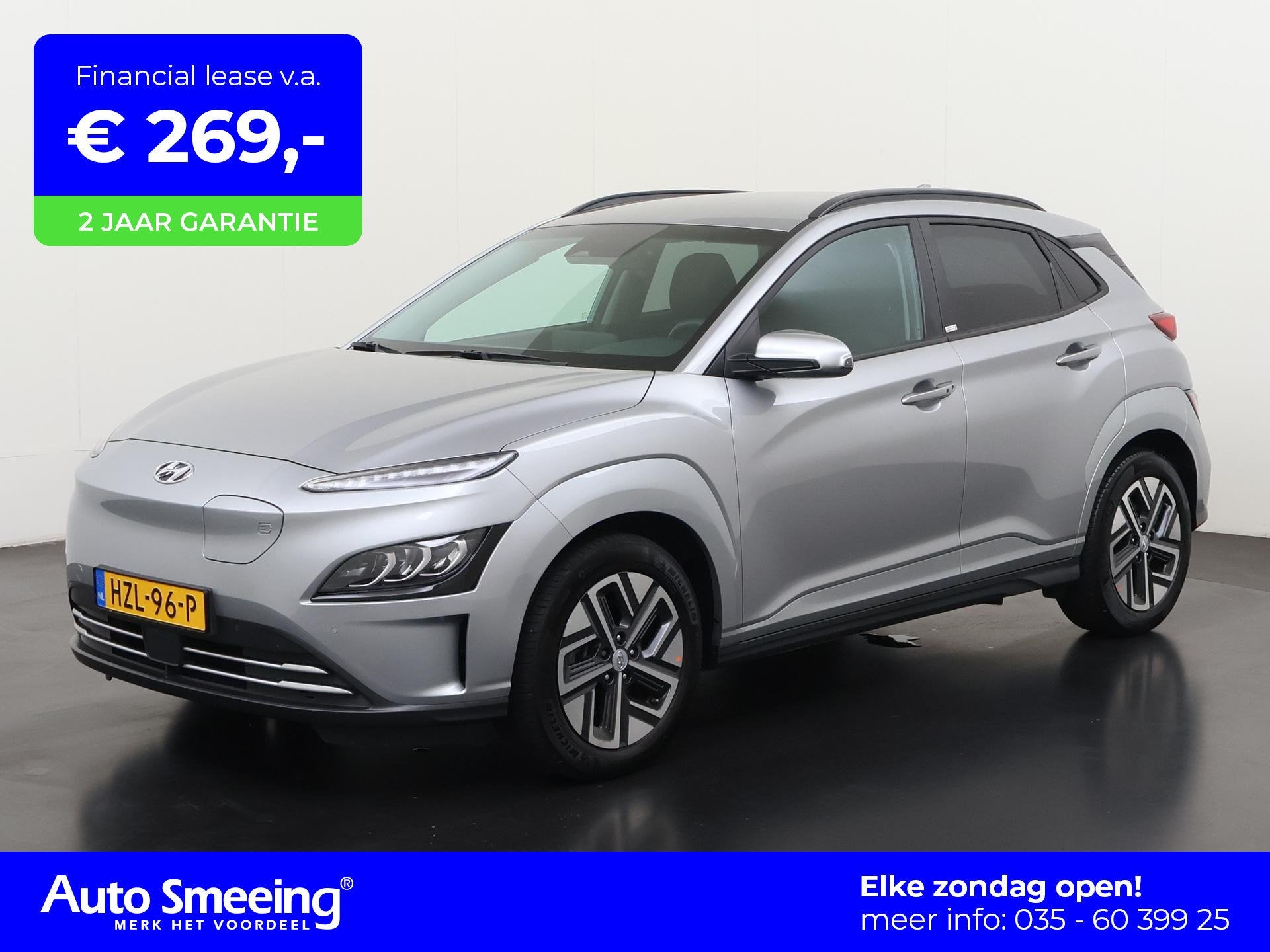 Hyundai Kona EV 64 kWh | Stuur & Stoel Verwarming | Camera |, Auto's, Stof, Gebruikt, 445 min, https://media-marktplaats.export.dv.nl/23554094107/document-1.pdf