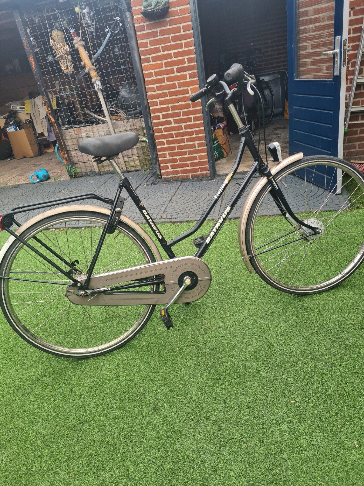 Batavus damesfiets met 3 versnellingen, Fietsen en Brommers, Velgrem, Versnellingen, Batavus, Ophalen of Verzenden