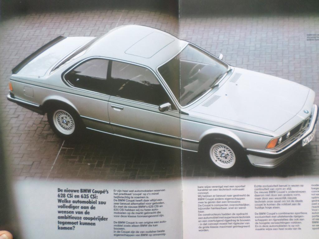 BMW 628 & 635 CSI 1982 Brochure, Boeken, Auto's | Folders en Tijdschriften, Ophalen of Verzenden, Zo goed als nieuw, BMW
