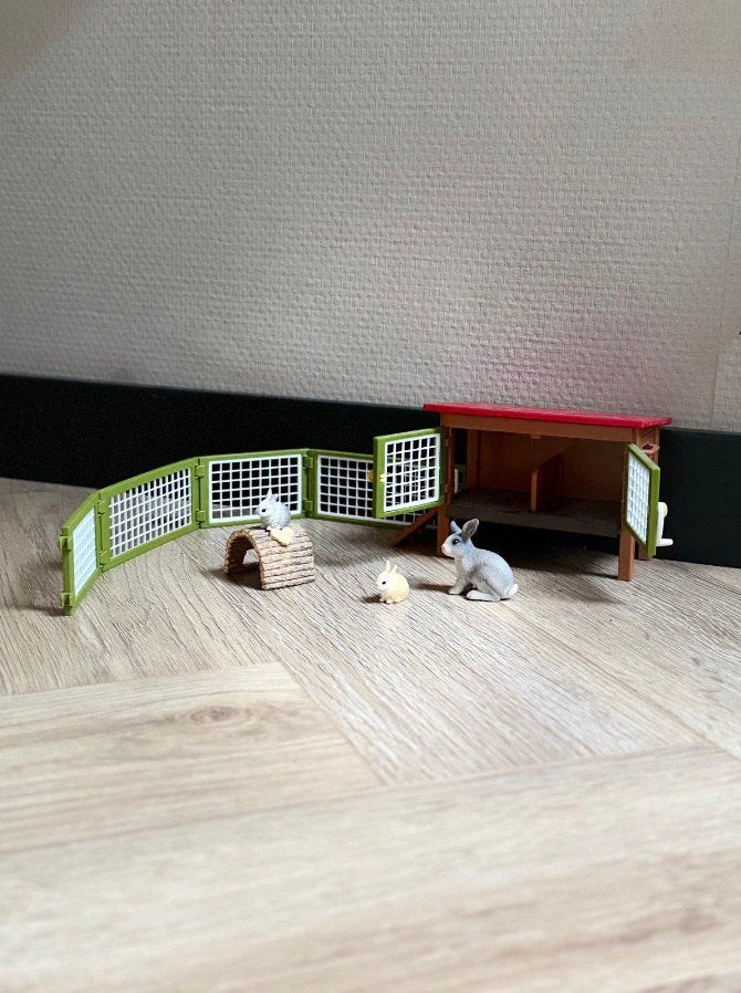 Schleich konijnenhok, Ophalen of Verzenden, Nieuw
