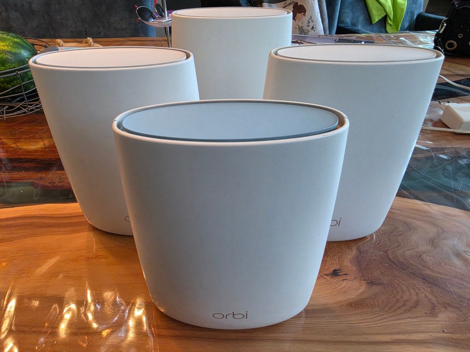 Netgear Orbi AC3000 RBR50 + 3x RBS50 Mesh WiFi | Compleet, Computers en Software, Routers en Modems, Ophalen, Gebruikt, Router