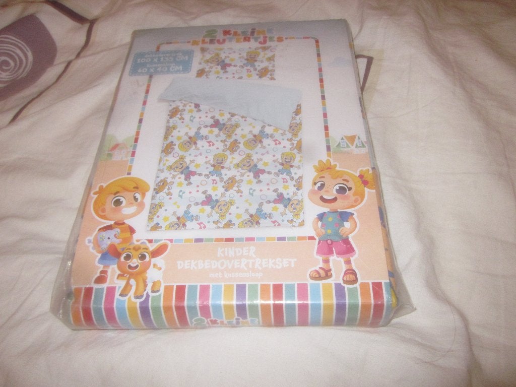 Nw 2 kleine kleutertjes Kinder dekbedovertrekset+kussensloop, Kinderen en Baby's, Kinderkamer | Beddengoed, Nieuw, Ophalen of Verzenden